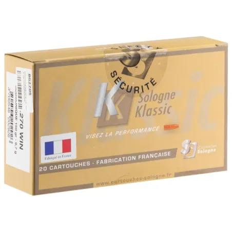 Balle de chasse Sologne cal 270 w 150 grs subsonique 