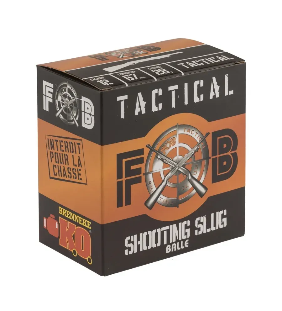 Cartouche Fob Slug Tactical - Cal. 12/67 (x100) Cartouche Fob Slug Tactical - Cal. 12/67 (x100)