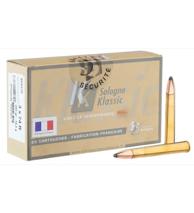Balle de chasse  Sologne 9.3 x 74 R 