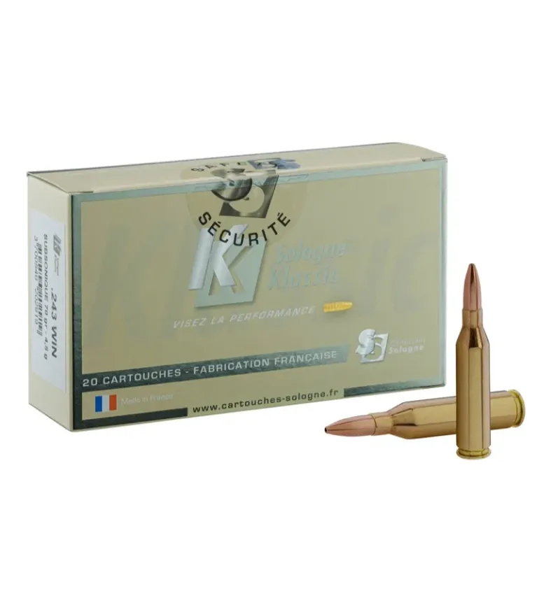 Balle de chasse Sologne 243 Win Subsonique 