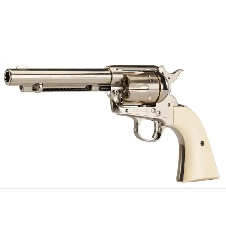 Revolver CO2 Colt Simple Action Army 45 nickelé BB's cal. 4,5 mm 