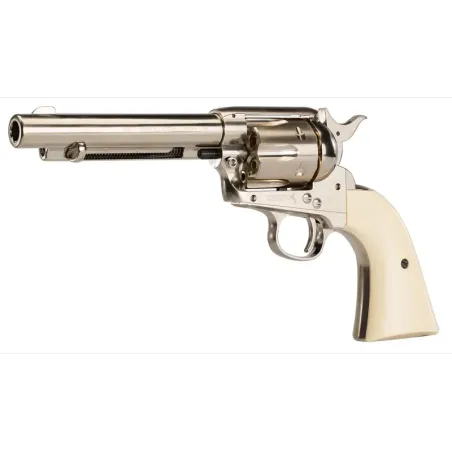 Revolver CO2 Colt Simple Action Army 45 nickelé BB's cal. 4,5 mm 
