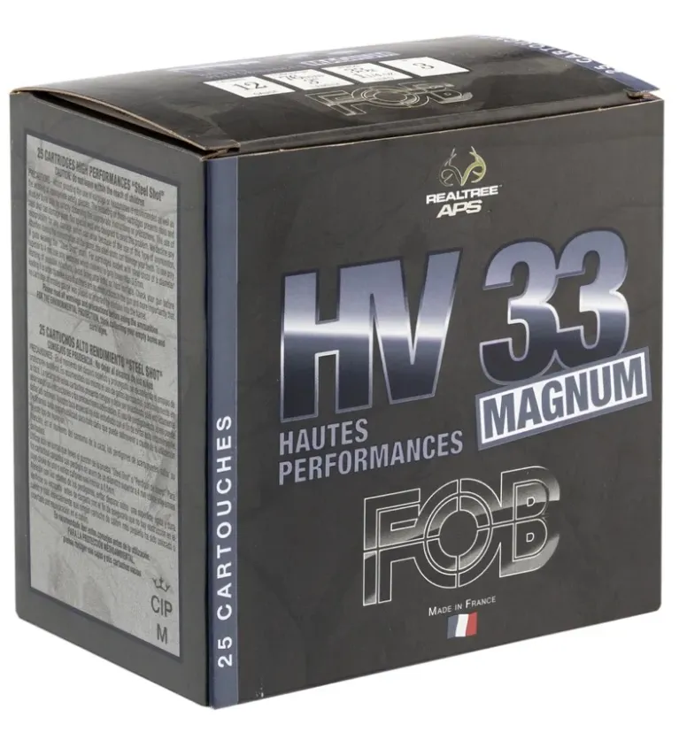 Cartouches Fob HV 33 Acier haute performance Magnum - 12/76  