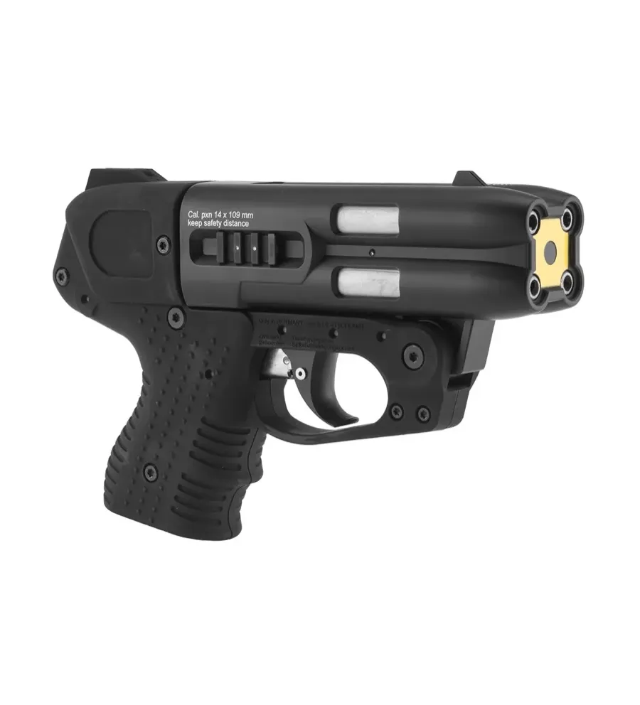 Pistolet jet protecteur JPX 4 compact + 4 cartouches OC - Piexon Pistolet jet protecteur JPX 4 compact + 4 cartouches OC - Piexon