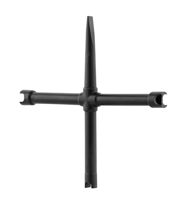 Clef démonte cheminée Pedersoli cruciforme universelle 