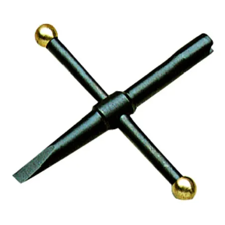 Clé cruciforme 5 mm avec tournevis spécial revolver 