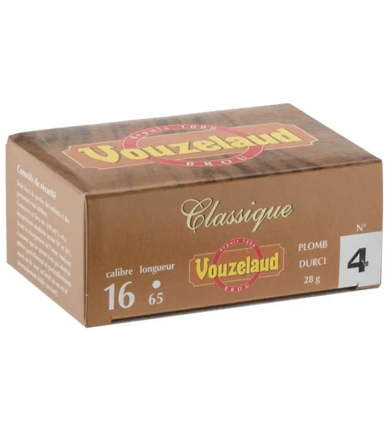 Cartouches Vouzelaud - Classique petit culot - Cal. 16/65  