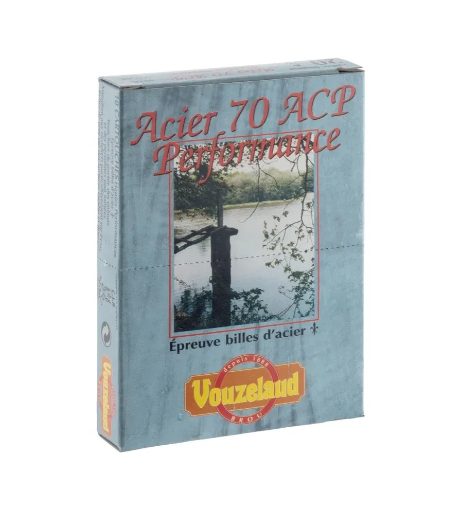 Cartouches Vouzelaud Acier 70 ACP Hautes Performances - Cal. 20/70 Cartouches Vouzelaud Acier 70 ACP Hautes Performances - Cal. 20/70