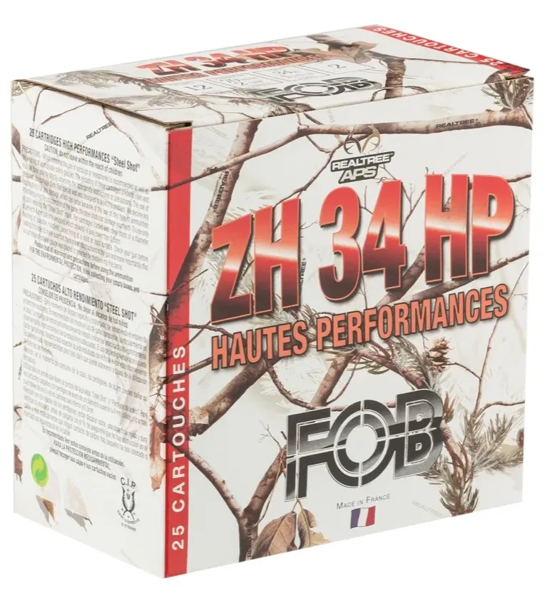Cartouches Fob ZH Acier haute performance - Cal. 12/70  