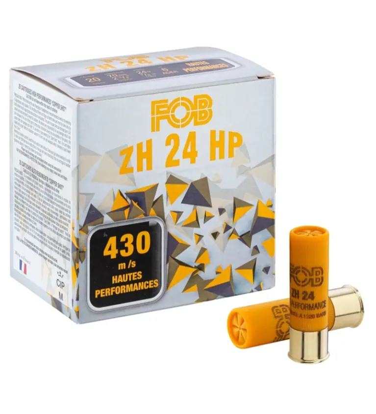 Cartouches Fob ZH Acier haute performance - Cal. 20/70  