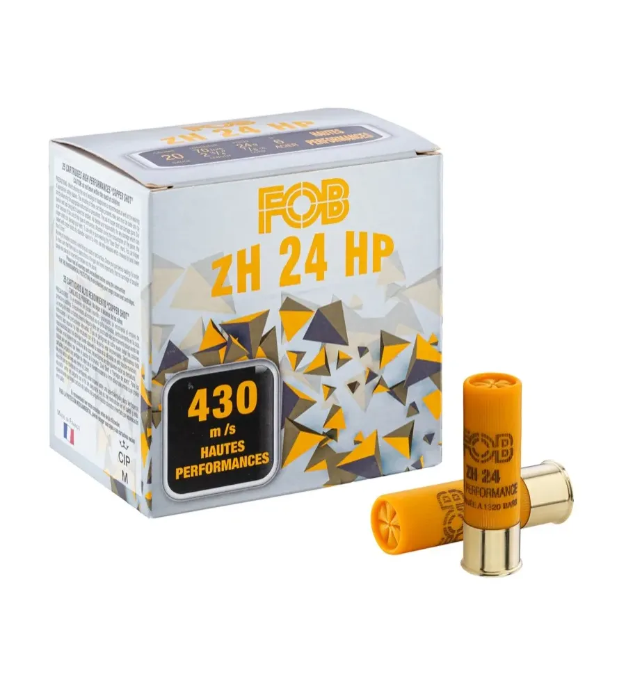 Cartouches Fob ZH Acier haute performance - Cal. 20/70 Cartouches Fob ZH Acier haute performance - Cal. 20/70