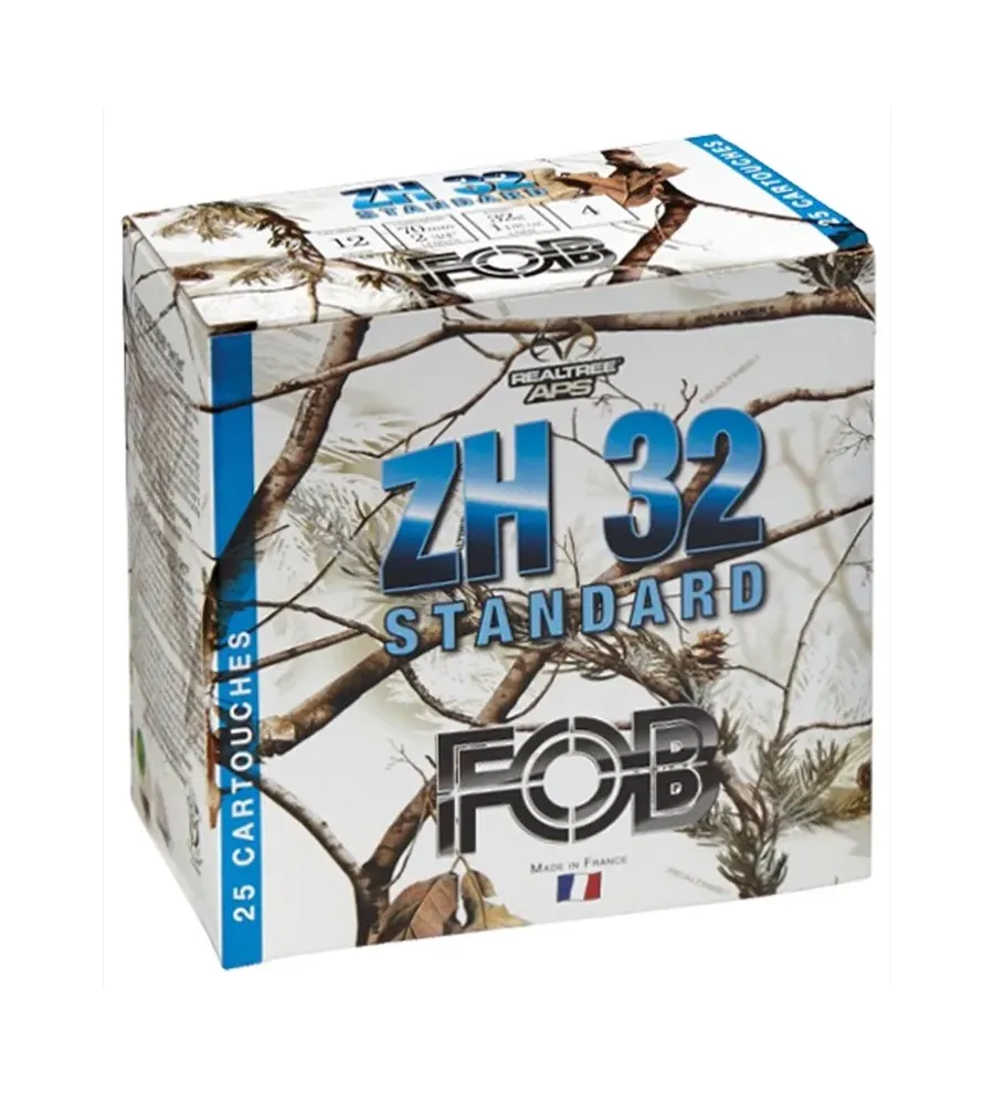 Cartouches Fob ZH 32 Acier Standard - Cal. 12/70 Cartouches Fob ZH 32 Acier Standard - Cal. 12/70