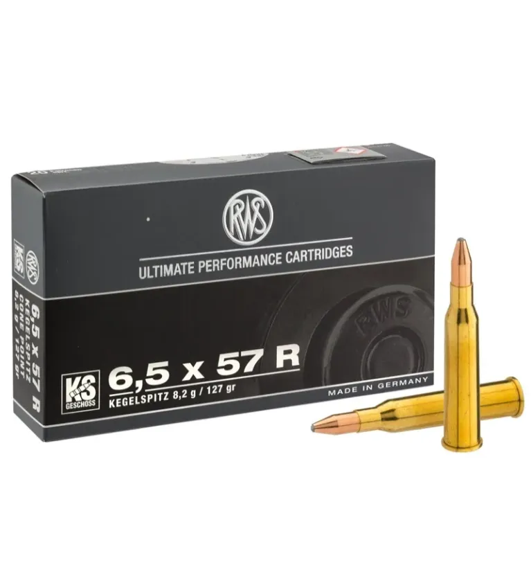 Balles de chasse RWS CAL 6,5 x 57R KS 