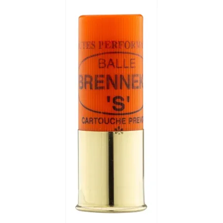 Cartouche Prevot à balle Brenneke-S - Cal. 12/70 