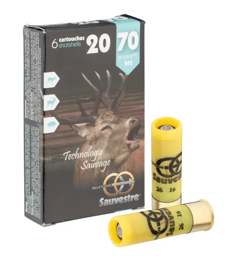 Cartouches Sauvestre gros gibier - Cal. 20/70 