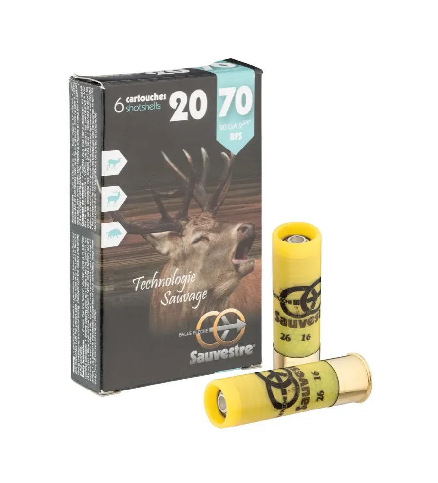 Cartouches Sauvestre gros gibier - Cal. 20/70 Cartouches Sauvestre gros gibier - Cal. 20/70