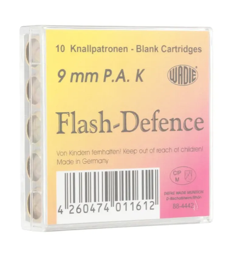 Boîte de 10 cartouches 9 mm PAK à blanc 
