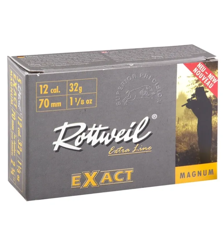 Cartouche Rottweil Exact ''Magnum'' - Cal. 12/70 
