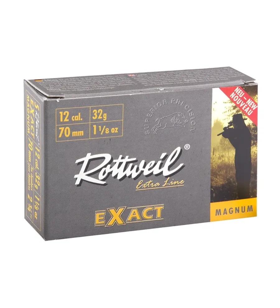 Cartouche Rottweil Exact ''Magnum'' - Cal. 12/70 