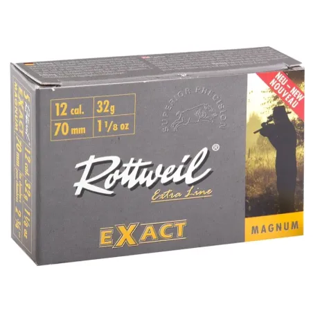 Cartouche Rottweil Exact ''Magnum'' - Cal. 12/70 