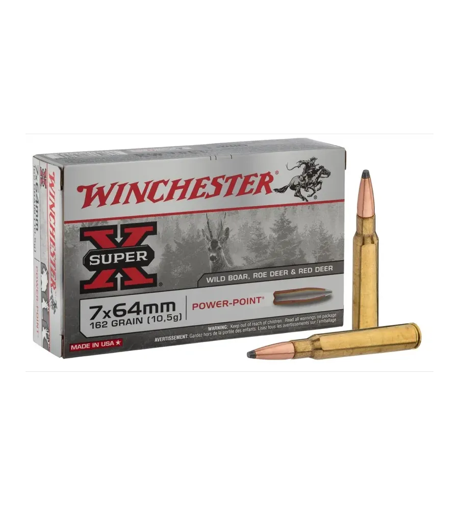 Balles de chasse Winchester 7x64 Power Point 