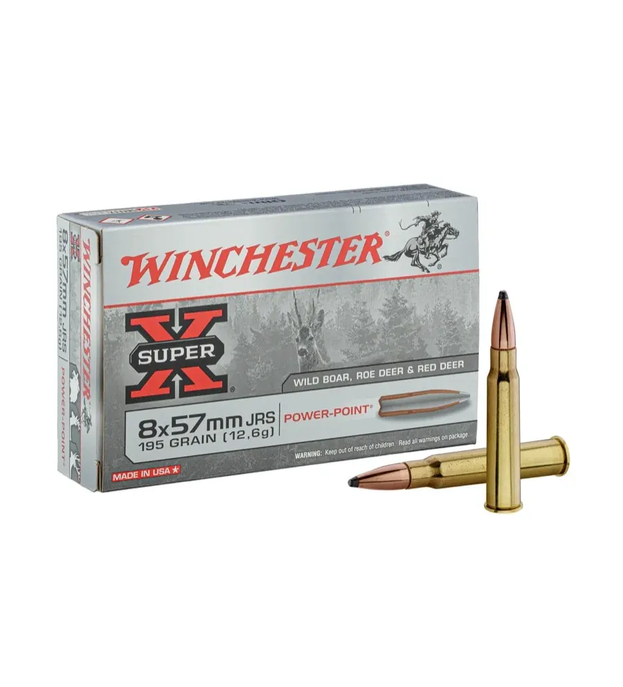 Balles de chasse Winchester 8 x 57 JRS Power Point 
