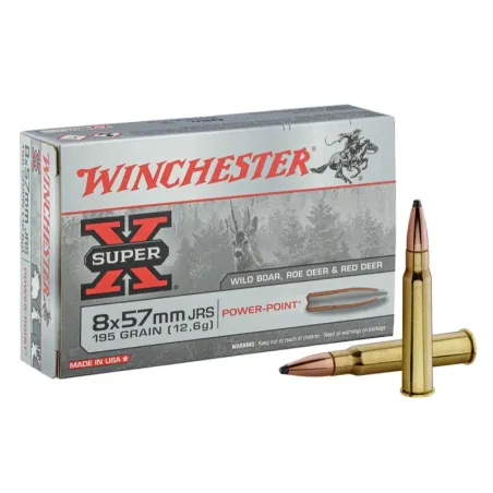 Balles de chasse Winchester 8 x 57 JRS Power Point 