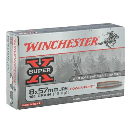 Balles de chasse Winchester 8 x 57 JRS Power Point 