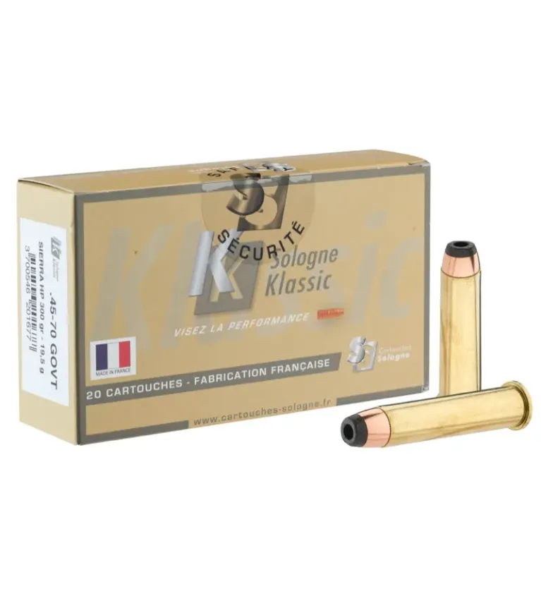 Balles de chasse sologne 45/70 Governement 