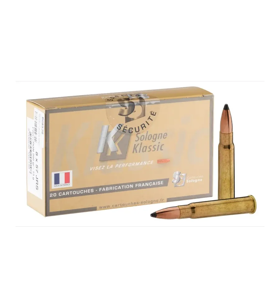 Balles de chasse Sologne 8 x 57 JRS Balles de chasse Sologne 8 x 57 JRS