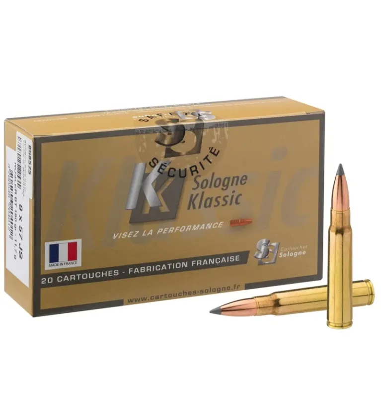 Balles de chasse Sologne 8 x 57 JS 