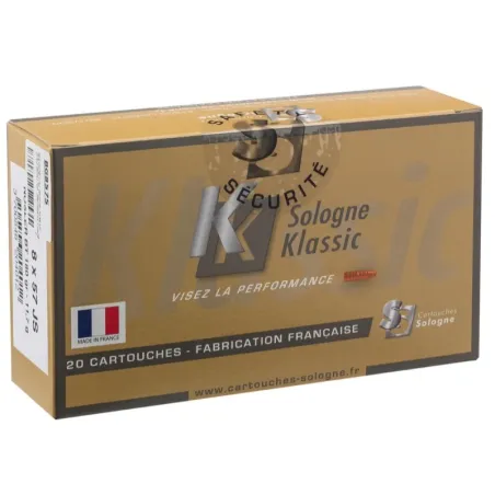 Balles de chasse Sologne 8 x 57 JS 