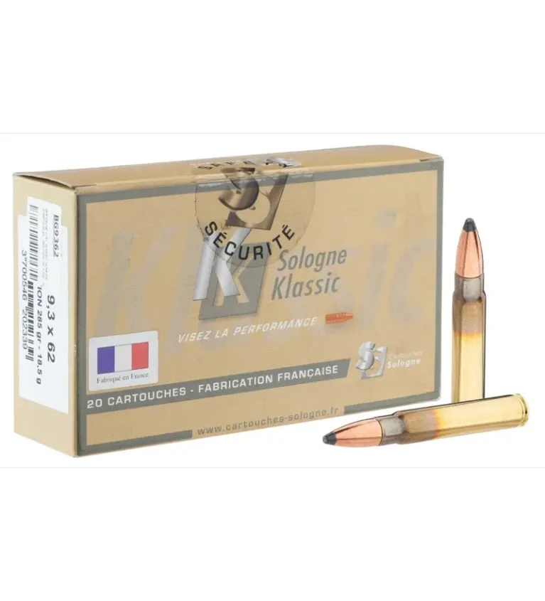 Balles de chasse Sologne 9.3 x 62 