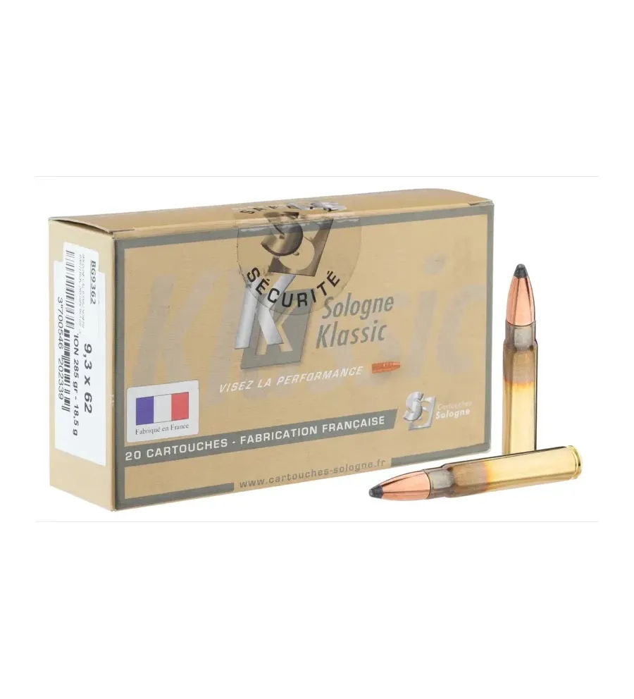 Balles de chasse Sologne 9.3 x 62 Balles de chasse Sologne 9.3 x 62