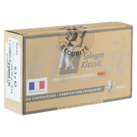 Balles de chasse Sologne 9.3 x 62 