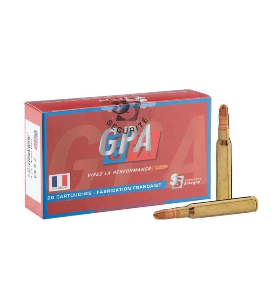 Balles de chasse Sologne GPA 7x64 Balles de chasse Sologne GPA 7x64