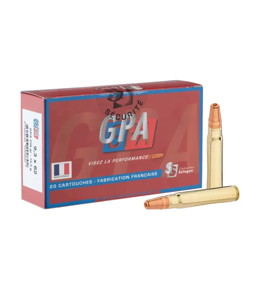 Balles de chasse Sologne GPA 9.3 x 62 Balles de chasse Sologne GPA 9.3 x 62
