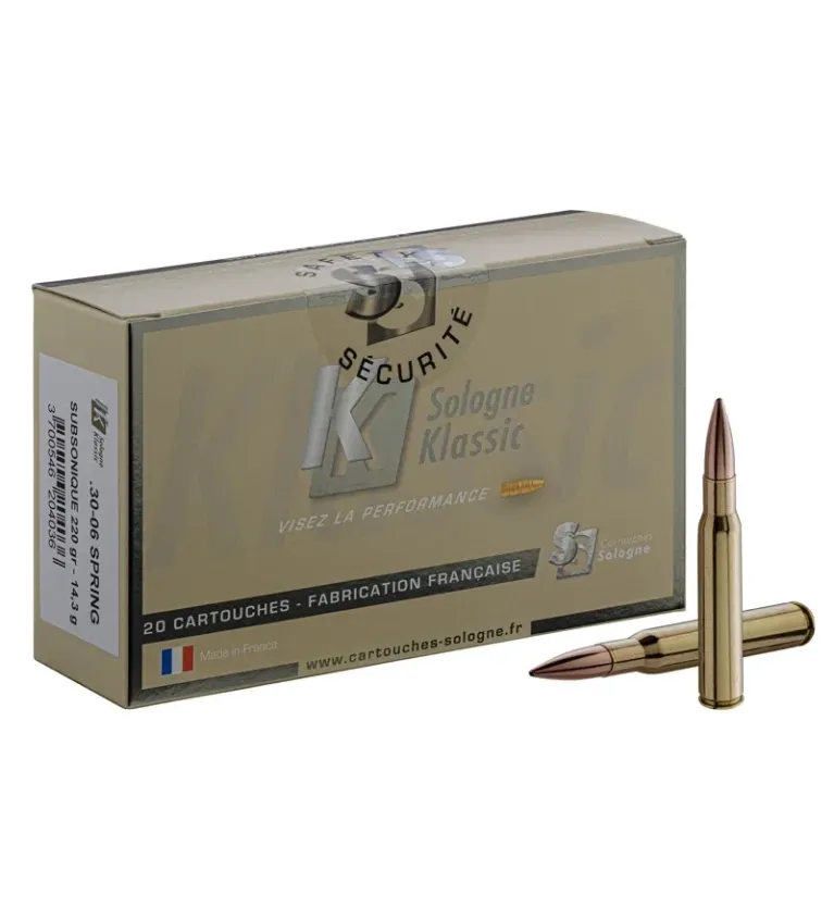 Balles de chasse Sologne 30-06 Subsonique 