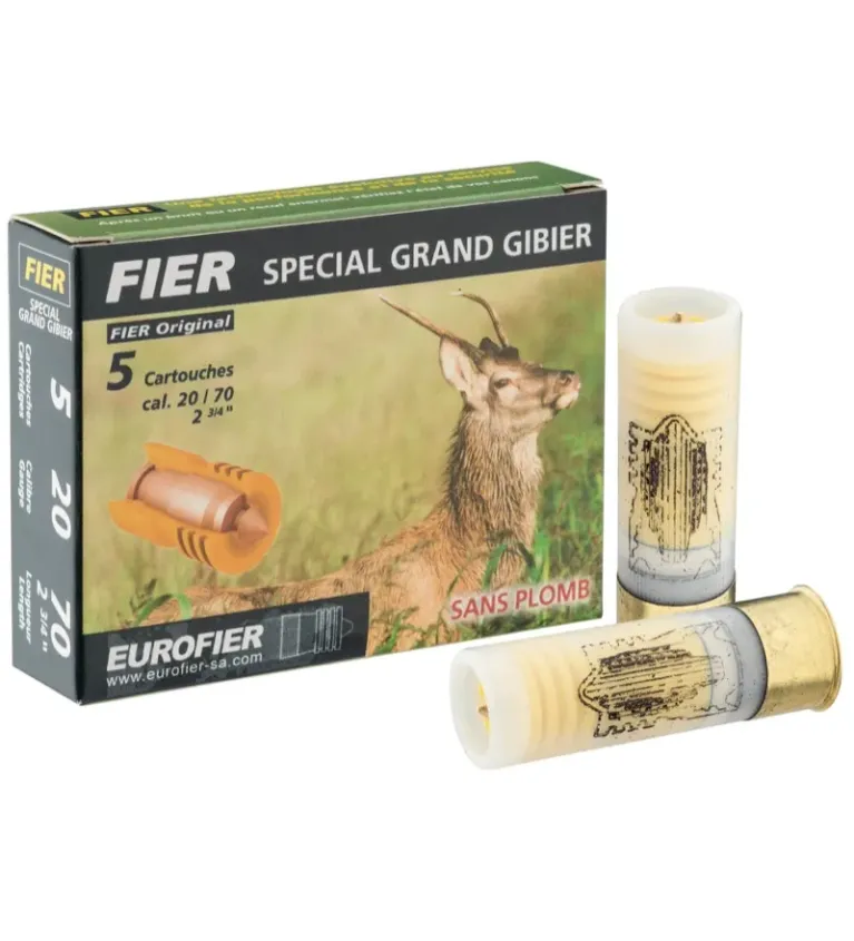 Cartouches Fier à balle Classic  20 g sans plomb - Cal. 20/70 