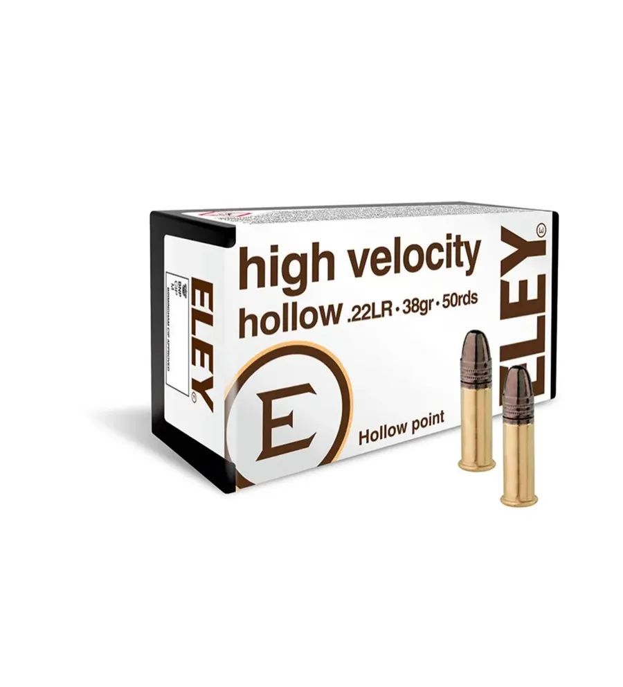 Munitions ELEY High Velocity Hollow Point cal. 22 LR Munitions ELEY High Velocity Hollow Point cal. 22 LR