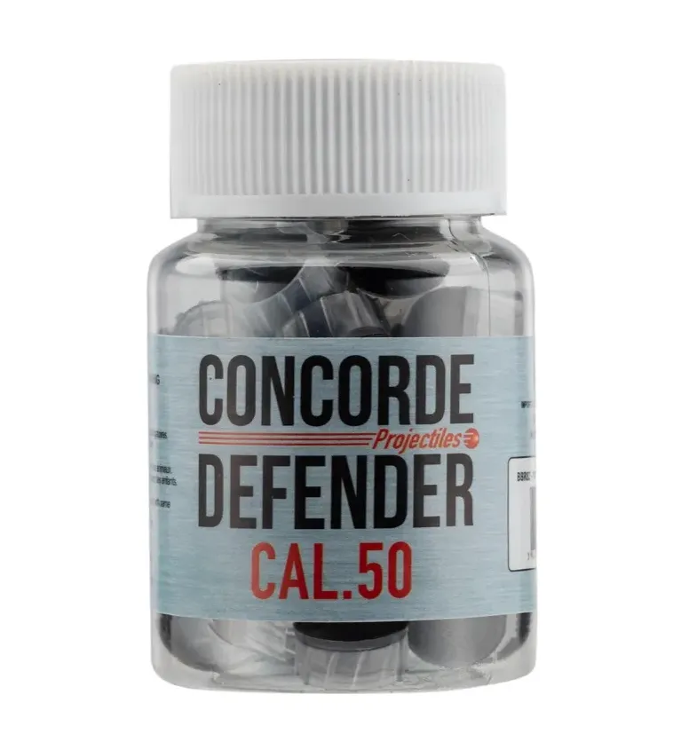 Cal. 50 - Billes de Défense à ailettes caoutchouc - Pot de 30 munitions Sniper 