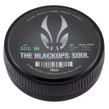 Plombs The Black Ops Soul à tête plate cal. 4,5 mm 