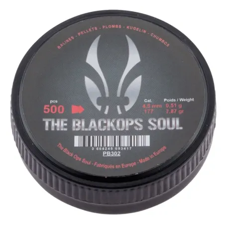 Plombs The Black Ops Soul à tête pointue cal. 4,5 mm 