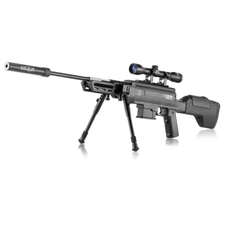 Carabine à air comprimé 7.5 à 24 J Black Ops sniper cal. 4,5 mm 