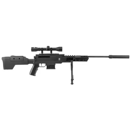 Carabine à air comprimé 7.5 à 24 J Black Ops sniper cal. 4,5 mm 