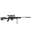Carabine à air comprimé 7.5 à 24 J Black Ops sniper cal. 4,5 mm 