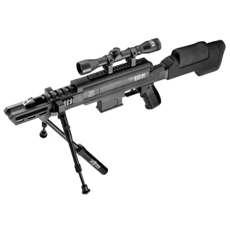 Carabine à air comprimé 7.5 à 24 J Black Ops sniper cal. 4,5 mm 