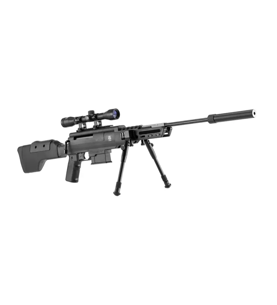 Carabine à air comprimé 16J Black Ops sniper cal. 4,5 mm 