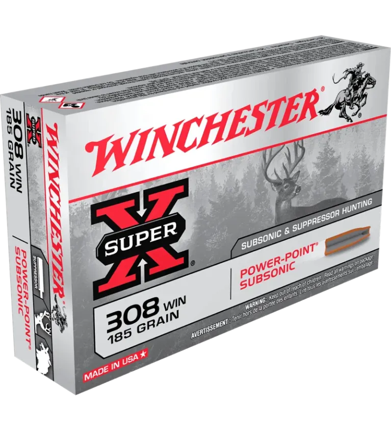 Balles de chasse Winchester calibre .308 Win Subsonique 