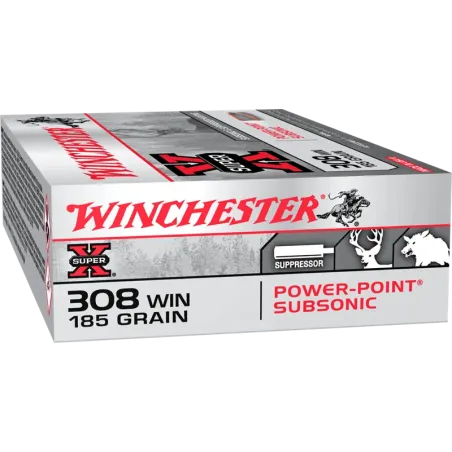 Balles de chasse Winchester calibre .308 Win Subsonique 